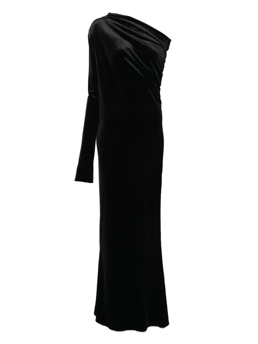 Alchemy Velvet Gown — Black — Size XS — Front View