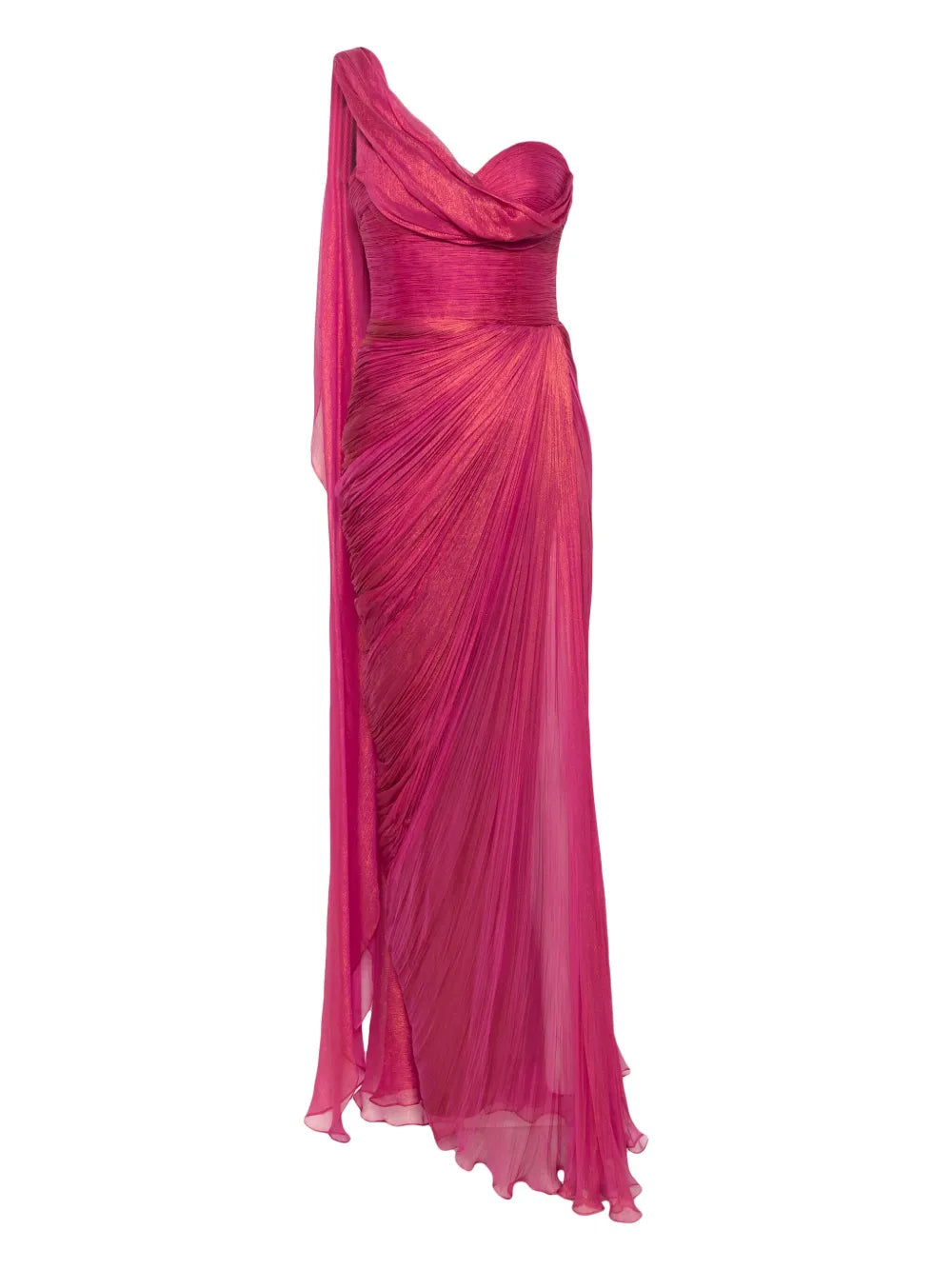 Iris Serban Yaira Maxi Dress — Red/ Pink — Size XS — Front View