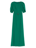Cristallini Blanca Maxi Dress — Green — Size XS — Front View