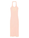 Loewe Anagram Motif Maxi Dress — Pink — Size XS — Front View
