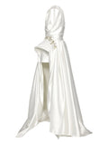 Ana Radu Satin Draped Gown — White — Size XS — Front View