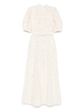 Moos Studio Puff Majesty Maxi Dress — Beige — Size XS — Front View