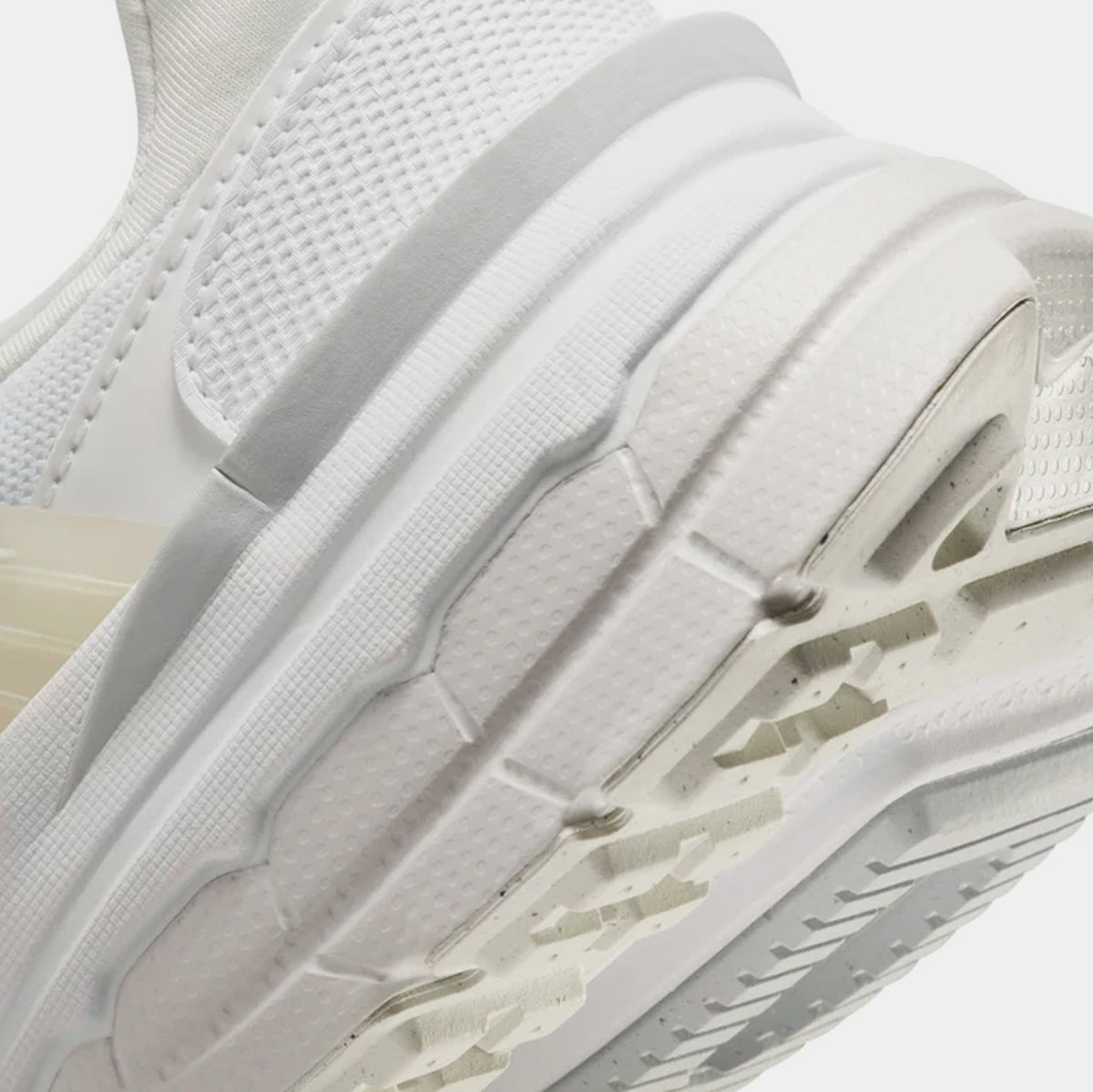 Exclusive V2K Run Womens Running Shoes (White/Metallic Silver/Platinum Tint) — 6 — Back View