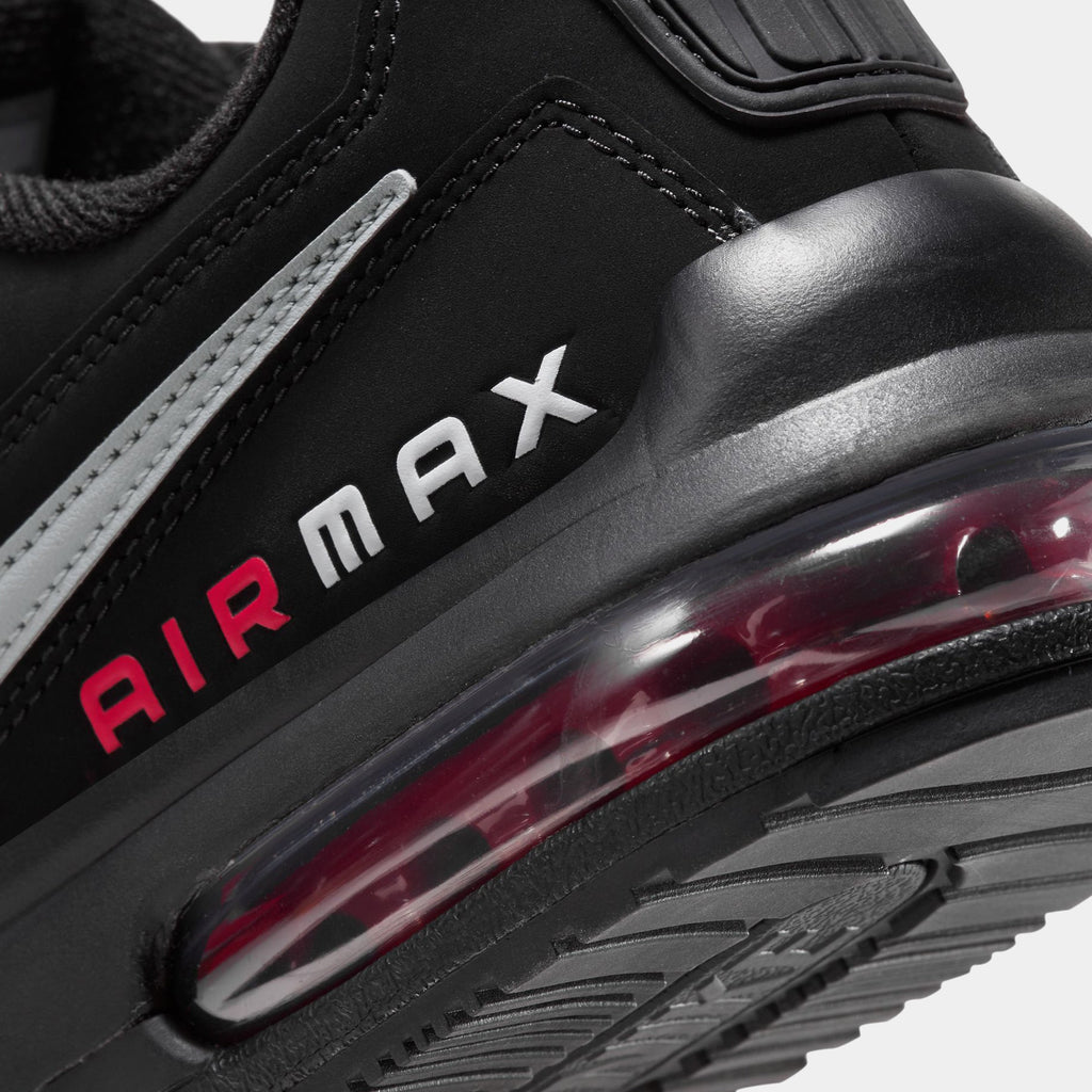 Exclusive Air Max LTD 3 Mens Running Shoes (Black/Smoke Grey/University Red) — 6 — Back View