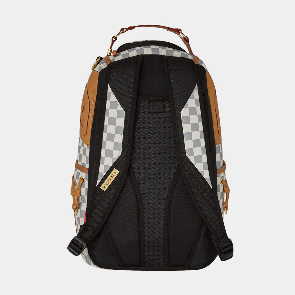 Exclusive Henny Raceway Mens Backpack (White/Beige) — OS — Side View