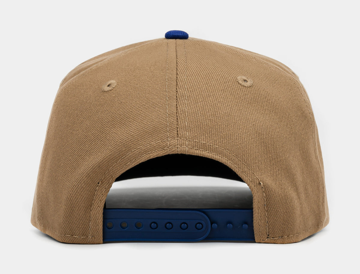 Exclusive Shoe Palace Exclusive Los Angeles Dodgers Khaki 950AF Snapback Mens Hat (Khaki/Blue) — OS — Back View