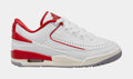 Exclusive Air Jordan 2/3 Varsity Red Grade School Lifestyle Shoes (White/Red/Sail) — 3.5Y — Front View