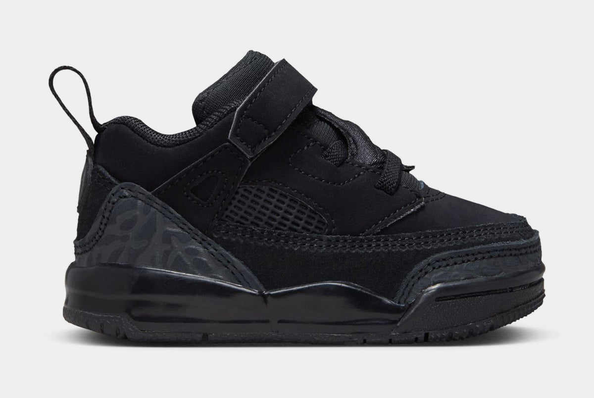 Exclusive Spizike Low Infant Toddler Basketball Shoes (Black) — 2C — Front View