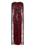 Jenny Packham Gold Rush Gown — Red/ Gold — Size XS — Front View