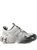 44 Label Group Mesh-Panel Lace-Up Sneakers — Grey — Size US M 3.5 - US W 5 — Front View