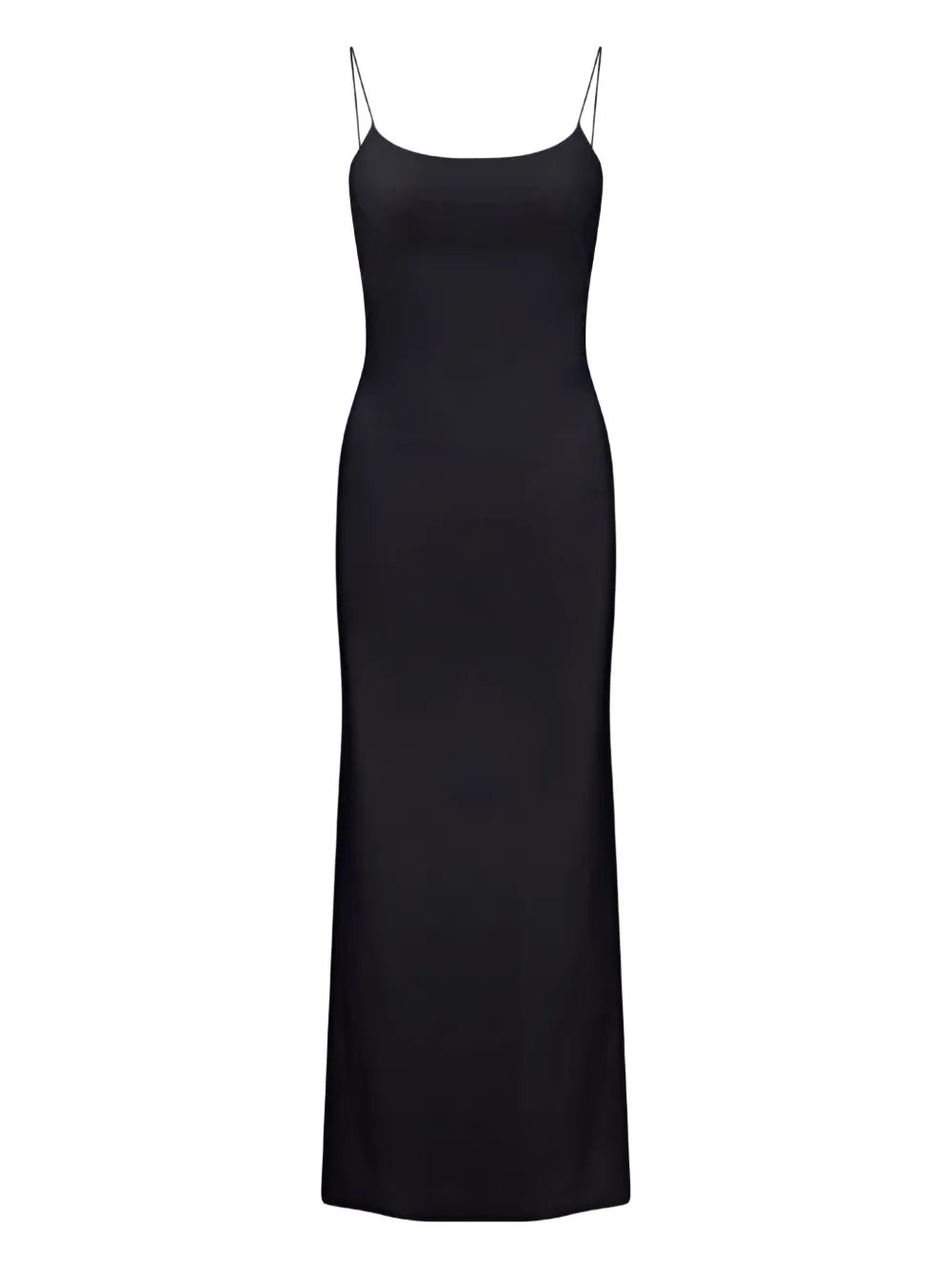 Mm6 Maison Margiela Slip Maxi Dress — Black — Size XS — Front View