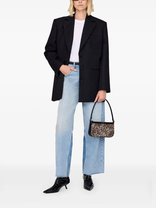 Anine Bing Mini Elly Leopard Print Shoulder Bag — Same as shown — Size One Size — Side View