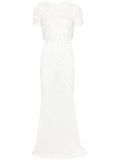 David Koma Knitted Maxi Dress — White — Size XS — Front View