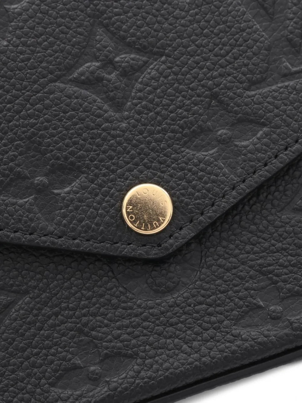 Louis Vuitton Pre Owned 2021 Monogram Empreinte Pochette Felicie Wallet — Same as shown — Size One Size — Detail View