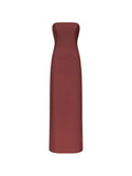 Loulou De Saison Shilo Bustier Maxi Dress — Red — Size S — Front View