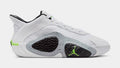 Exclusive Tatum 2 Grade School Basketball Shoes (White/Electric Green/Black/Wolf Grey) — 3.5Y — Front View