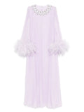 Self Portrait Chiffon Feather Detail Dress — Same as shown — Size XS — Front View