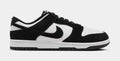 Exclusive Dunk Low Retro SE Suede Mens Lifestyle Shoes (Black/White) — 4 — Front View