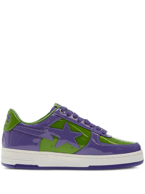 A Bathing Ape?Bape Sta #1 Sneakers — Purple — Size US M 3.5 - US W 5 — Front View