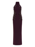 Rebecca Vallance Beatrice Maxi Dress — Purple — Size XS — Front View
