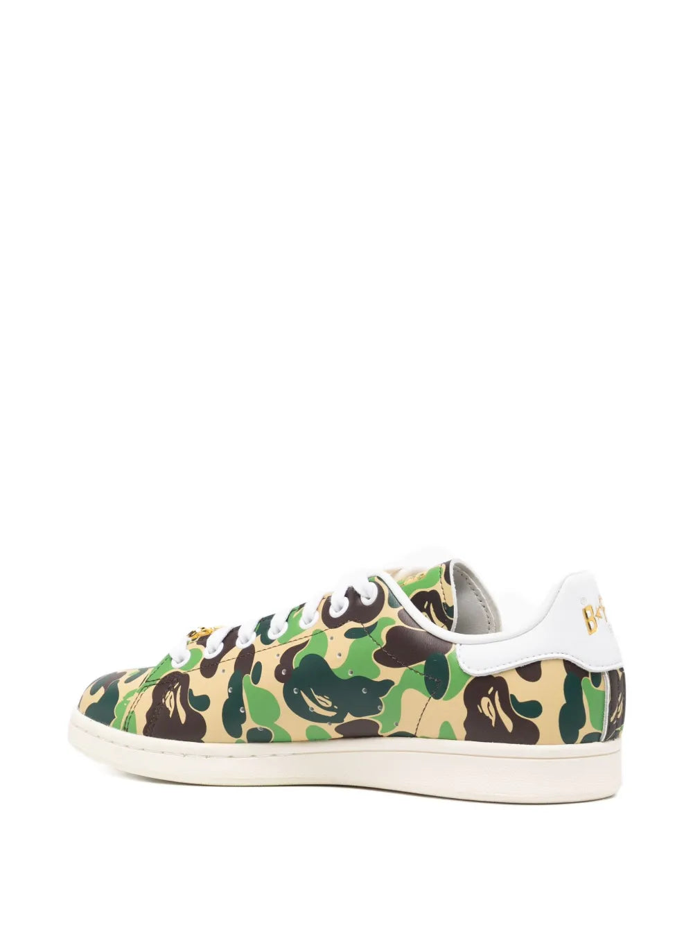 A Bathing Ape?X adidas Stan Smith Trainers — Khaki Green — Size US M 11 - US W 12.5 — Back View