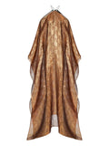 Taller Marmo Metallic Tassel Dress — Gold — Size XS — Front View