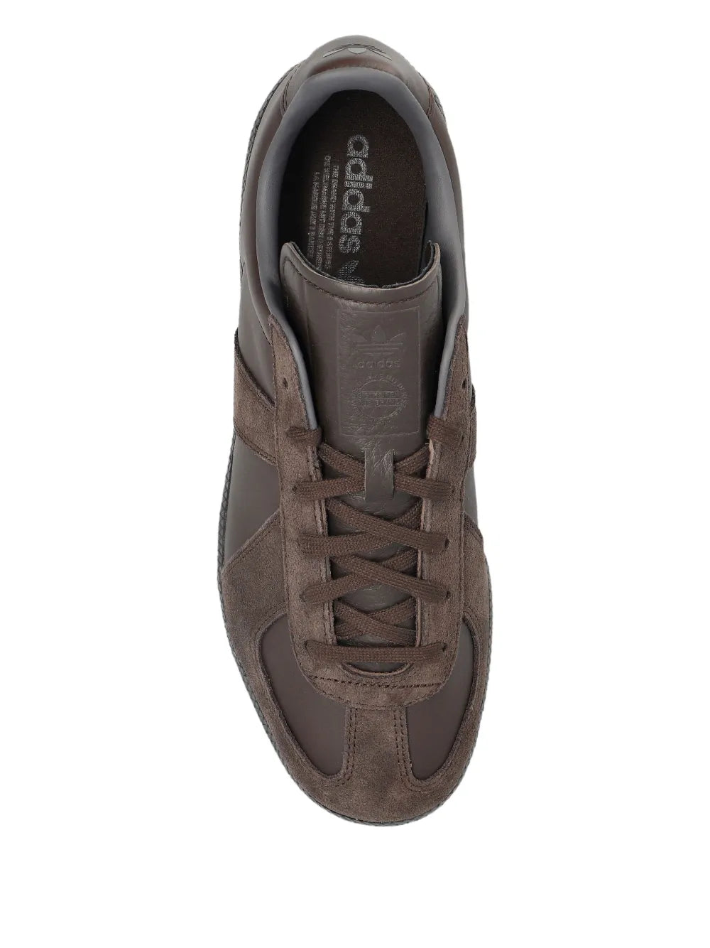 adidas Bw Army Leather Sneakers — Dark Brown — Size US M 10 - US W 11.5 — Top View