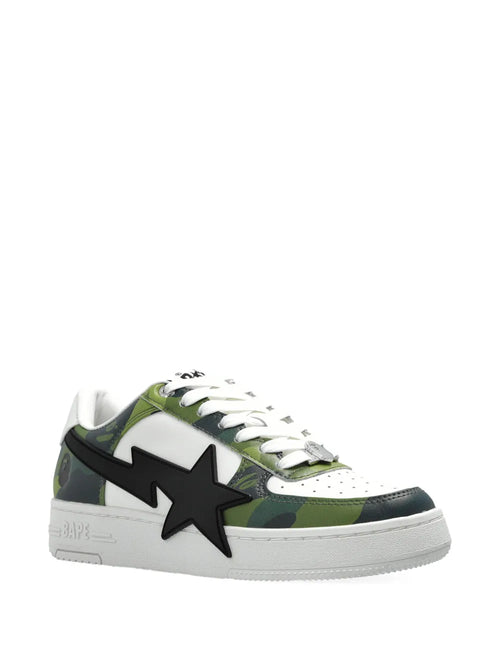 A Bathing Ape?Bape Sta Sneakers — Green — Size US M 3.5 - US W 5 — Side View