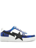 A Bathing Ape?Star-Patch Sneakers — Blue — Size US M 3.5 - US W 5 — Front View