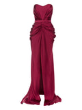 Ana Radu Strapless Draped Maxi Dress — Same as shown — Size XS — Front View