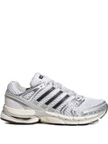 adidas Adistar Control 5 Silver Metallic Black Sneakers — Grey — Size US M 4.5 - US W 6 — Front View