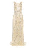 Saiid Kobeisy Embroidered Gown — Red — Size XS — Front View