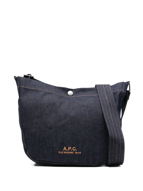 Apc Denim Shoulder Bag — Same as shown — Size One Size — Front View