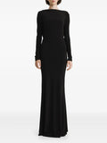 2310 Studio Cowl Back Maxi Dress — Black — Size XS — Front View
