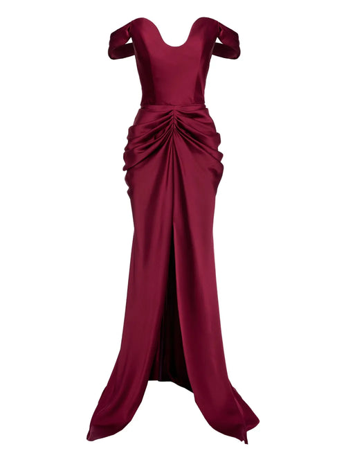 Ana Radu Off The Shoulder Draped Dress — Same as shown — Size S — Front View
