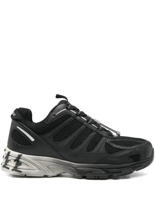 44 Label Group Panelled Sneakers — Black — Size US M 3.5 - US W 5 — Front View
