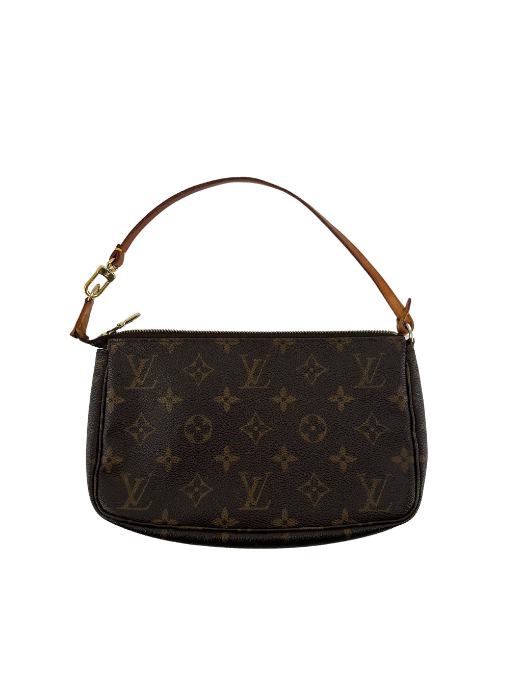 Louis Vuitton Pochette Accessoires Nm Monogram Canvas Brown Canvas Handbag (Pre-Owned)