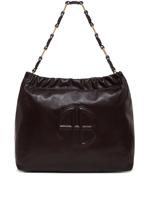 Anine Bing Kate Logo Embossed Shoulder Bag — Same as shown — Size One Size — Front View