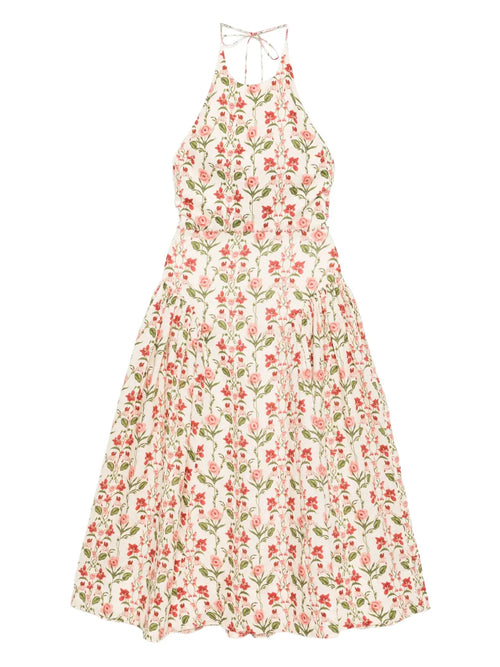 Agua By Agua Bendita Balsa Canna Dress — Cream — Size XS — Front View