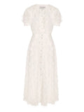 Post Meridiem Button Up Midi Dress — Same as shown — Size XS — Front View