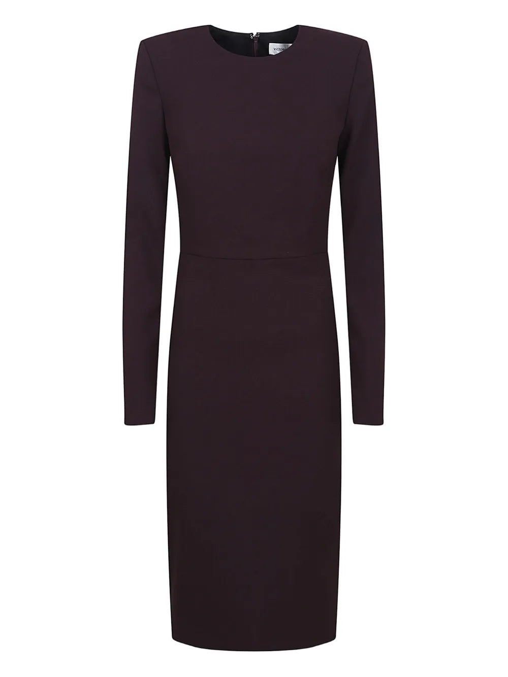 Victoria Beckham Long Sleeve Dress — Purple — Size XS — Front View