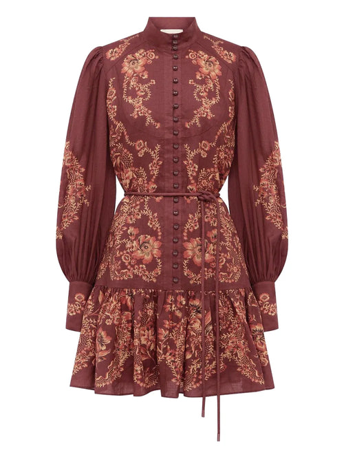 Alemais Seraphina Dress — Red — Size S — Front View