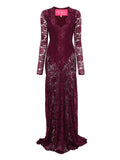 Miau By Clara Rotescu Juniper Lace Long Sleeved Dress — Same as shown — Size XS — Front View