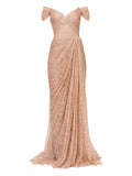 Iris Serban Sandy Dress — Beige — Size XS — Front View