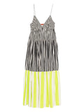 Simon Miller Romi Maxi Dress — Black/ Red — Size XS — Front View