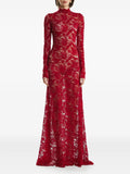 2310 Studio High Neck Maxi Dress — Red — Size XS — Front View