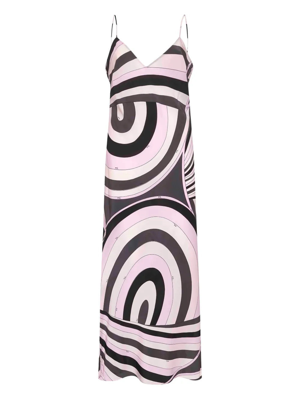Pucci Wave Print Slip Dress — Pink — Size XS — Front View