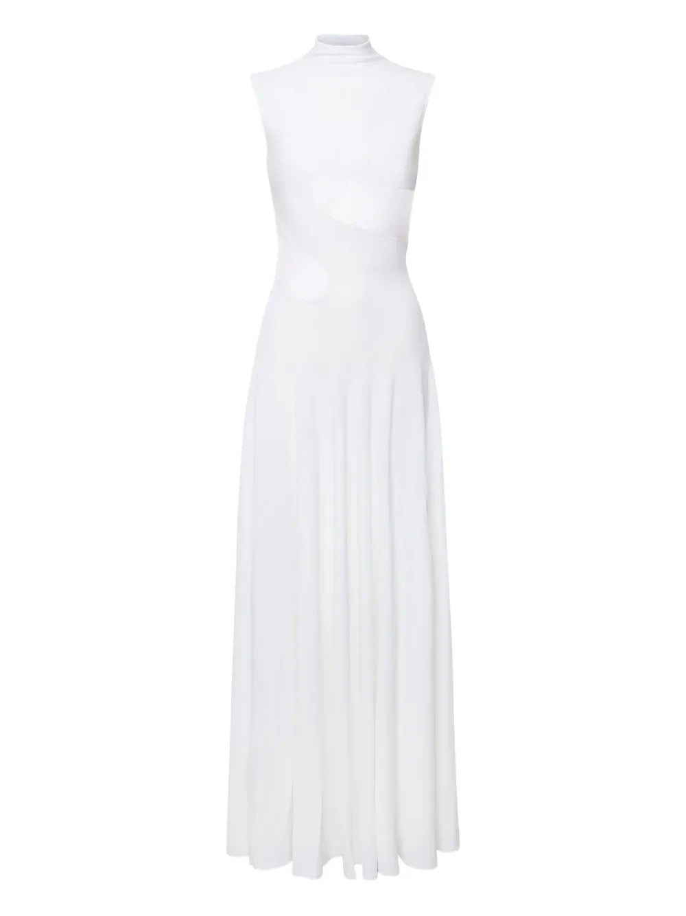 Alaia Panelled Dress — White — Size XS — Front View