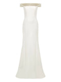 Jenny Packham Enigma Dress — Beige — Size M — Front View