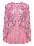 Jenny Packham Vulsa Cape — Pink — Size S — Front View
